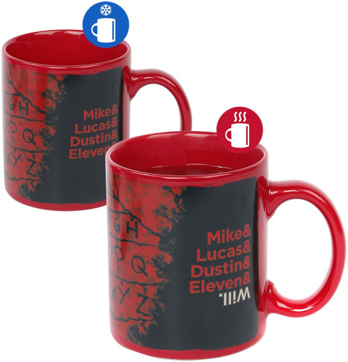 Mug Stranger Things RUN guirlande Thermoréactif