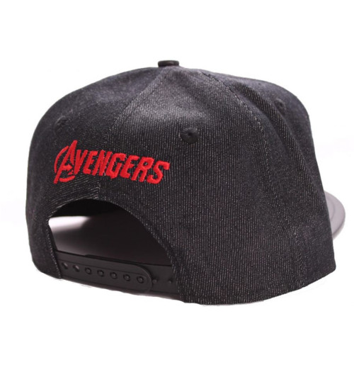 Casquette Avengers gris noir et logo rouge