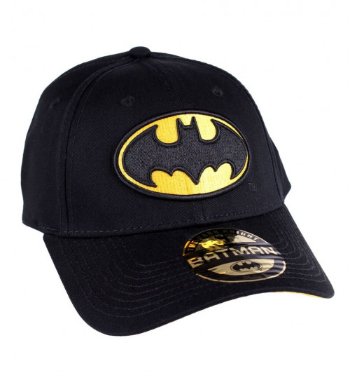 Casquette Batman Noire Logo jaune baseball