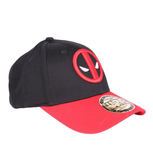 Casquette Deadpool noire visière rouge Marvel