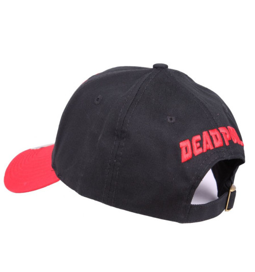 Casquette Deadpool noire visière rouge Marvel