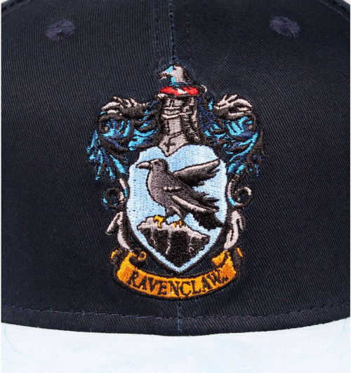 Casquette Serdaigle Blason Harry Potter bleue visière bleue ciel