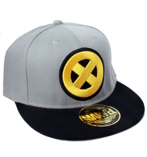 Casquette X Men grise noire logo jaune