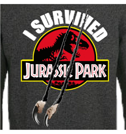 Sweat à capuche Jurassic Park I survived