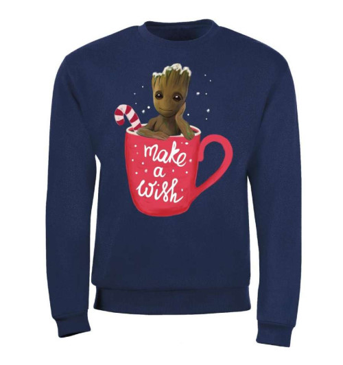 Sweat de Noël Groot sucre d'orge marine