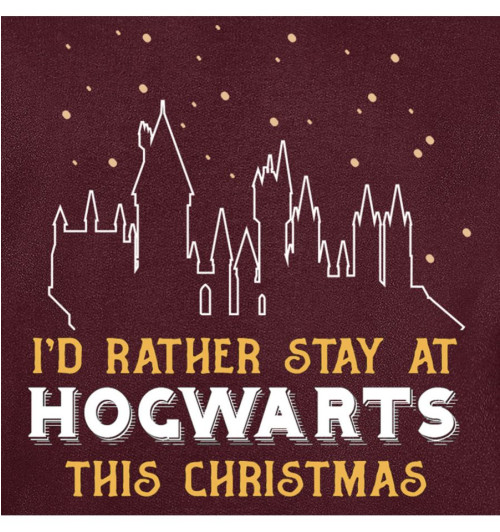 Sweat Harry Potter I'd rather stay at hogwarts
