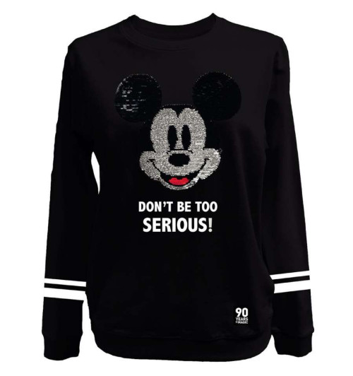 Sweat Mickey femme don't be too serious DISNEY
