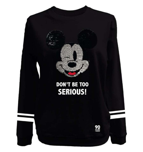 Sweat Mickey femme don t be too serious DISNEY 4612