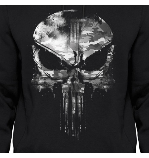 Sweat Punisher Skull MARVEL noir