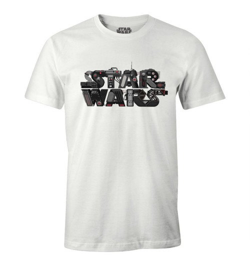 T-shirt Star Wars blanc Robotique