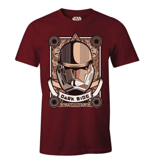 T-shirt Star Wars Dark Side bordeaux