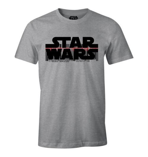 T-shirt Star Wars gris Code Barre