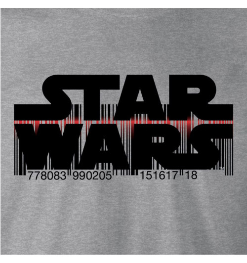 T-shirt Star Wars gris Code Barre