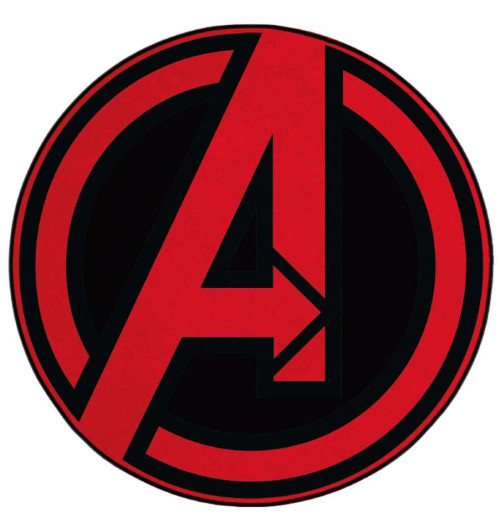 Tapis Avengers rouge et noir
