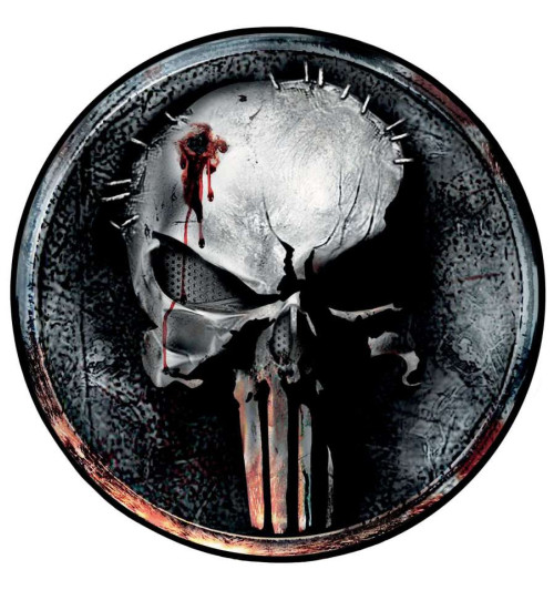 Tapis Punisher Skull rond