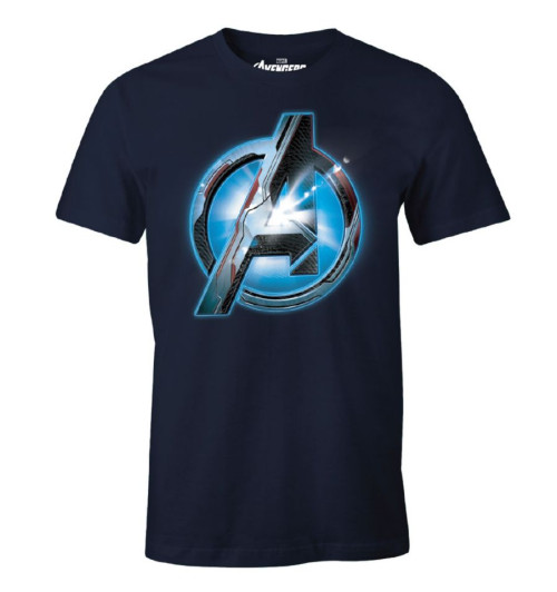 Tee-Shirt Avengers Bleu Logo Optic