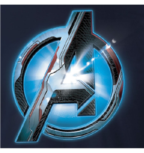 Tee-Shirt Avengers Bleu Logo Optic
