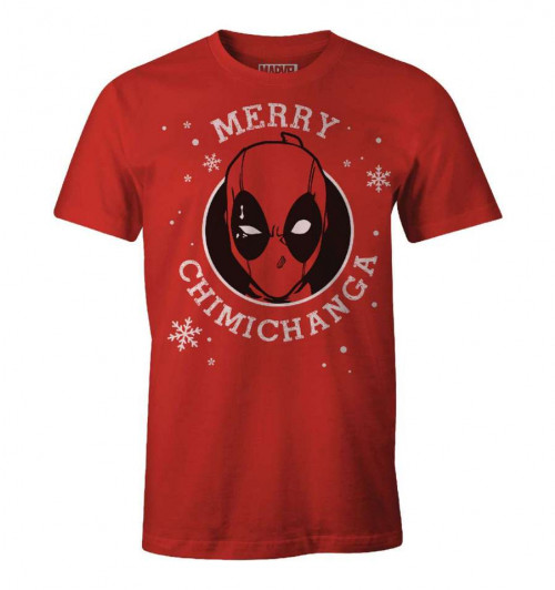 Tee-Shirt Deadpool Merry Chimichanga