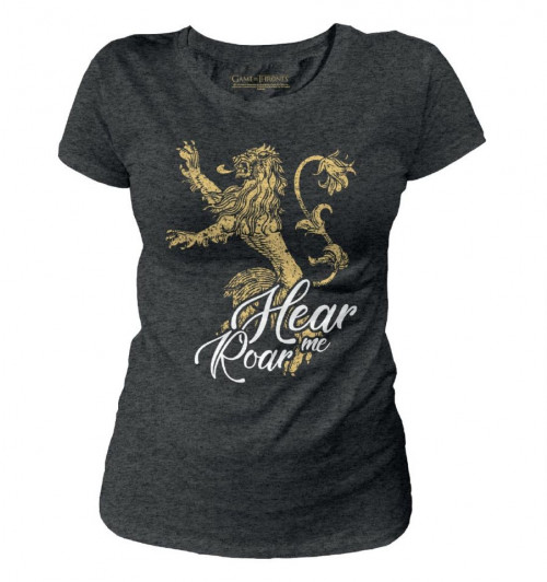Tee-Shirt Game of Thrones femme Lannister Hear me Roar