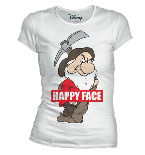 Tee-Shirt Happy Face Blanche Neige Disney