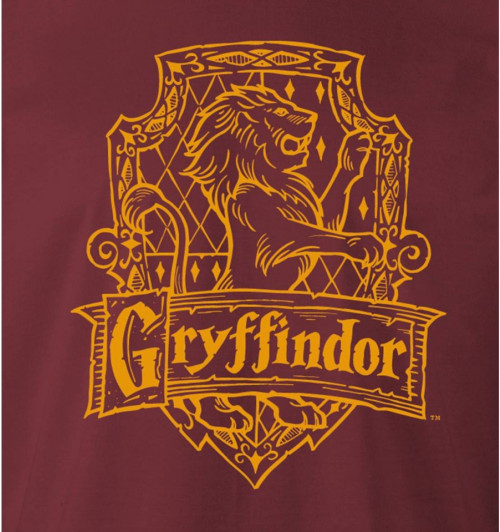 Tee-Shirt Harry Potter Gryffondor homme bordeaux