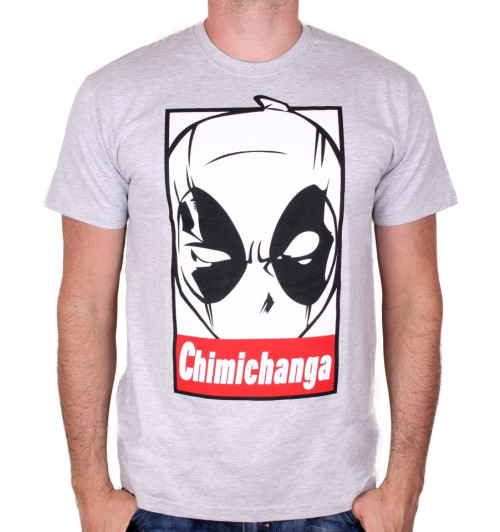 Tee-Shirt homme gris Chimichanga Deadpool