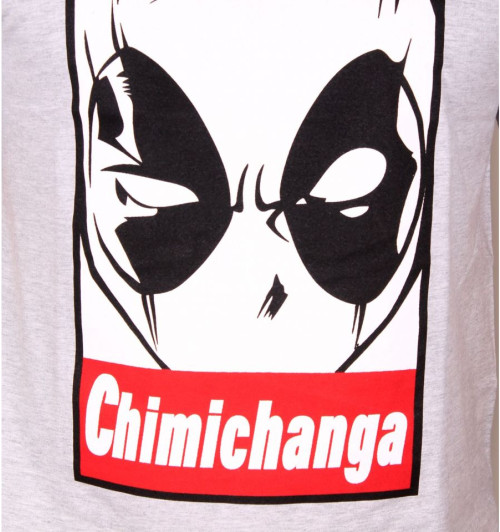 Tee-Shirt homme gris Chimichanga Deadpool