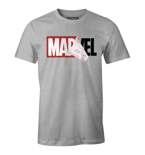 Tee-Shirt Marvel gris Logo mania