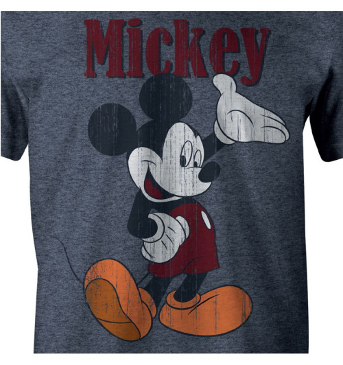 Tee-Shirt Mickey bleu vintage