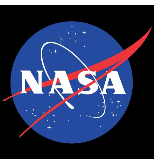 Tee Shirt NASA logo noir