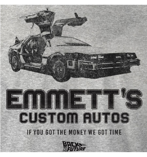 Tee-Shirt Retour vers le futur gris Emmett's