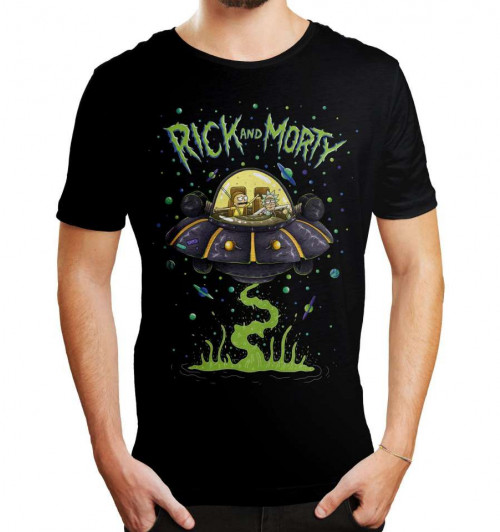 Tee-Shirt Rick et Morty Soucoupe