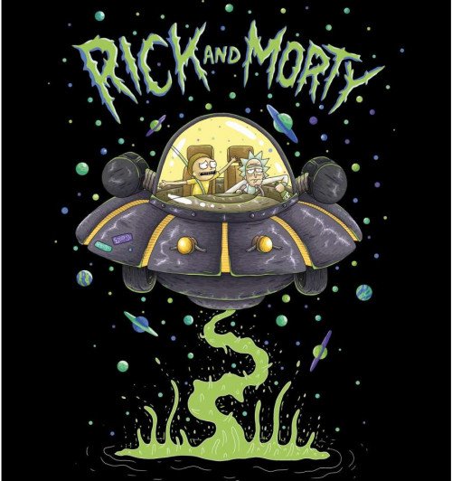 Tee-Shirt Rick et Morty Soucoupe