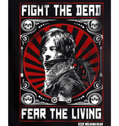 Tee-Shirt Walking Dead Daryl Fight the dead