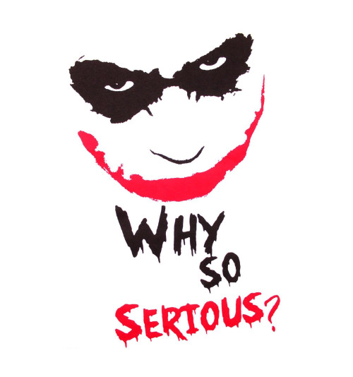 Tee Shirt Blanc Joker Why So Serious Batman 