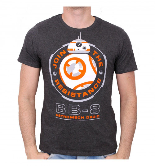 Tee-Shirt Gris BB8 Astromech Droid Star Wars