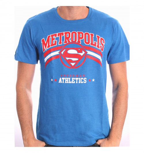 Tee-Shirt Noir Bleu Athletic Superman