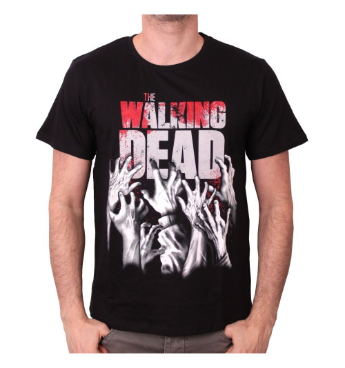 Tee-Shirt Noir Hands Reaching The Walking Dead