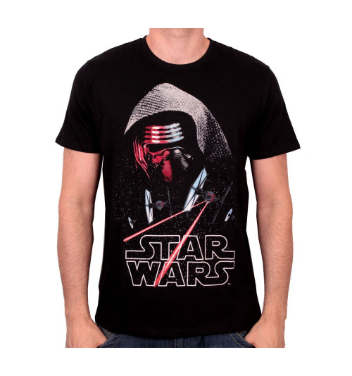 Tee-Shirt Noir Kylo Ren Fighters Star Wars 7