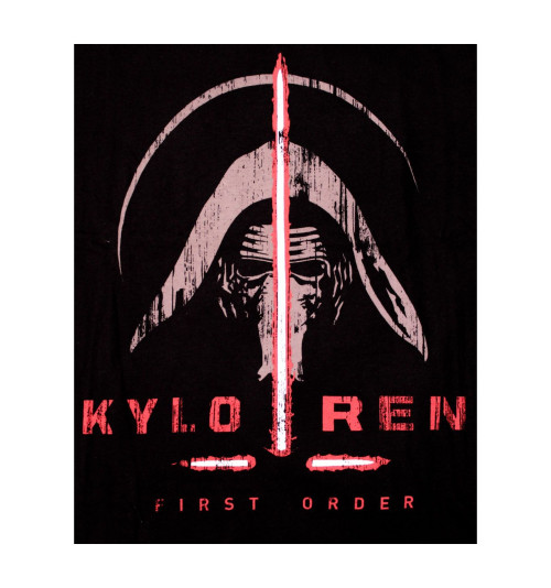 Tee-Shirt Noir Kylo Ren Sabre Laser Star Wars 7