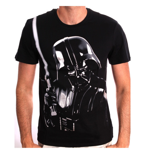 Tee-Shirt Noir Silver Dark Vador Star Wars