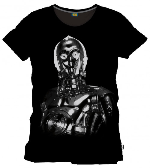 Tee-Shirt Noir Big C-3PO Star Wars