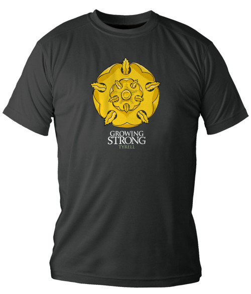 Tee-Shirt Noir Tyrell Growing Game of Thrones