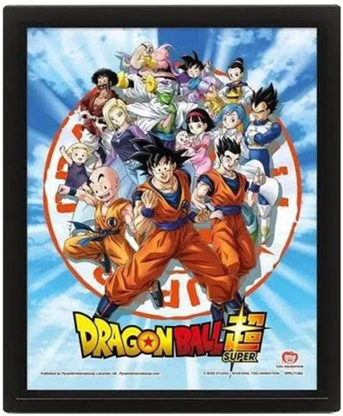 Cadre Dragon Ball Super Goku & the Z fighters 3D