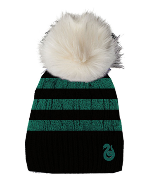 Cinereplicas Harry Potter Bonnet tricoté officiel, Pompon Serpentard :  : Mode