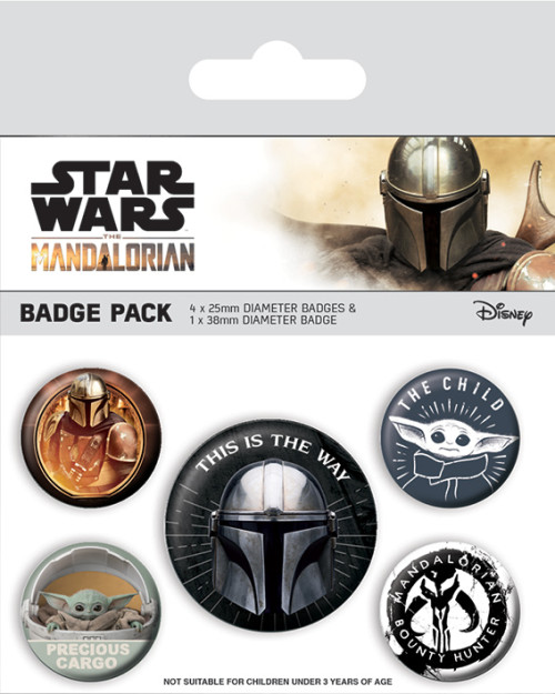 Pack de 5 badges Star Wars Mandalorian