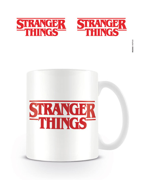 Mug Stranger Things Logo blanc et rouge