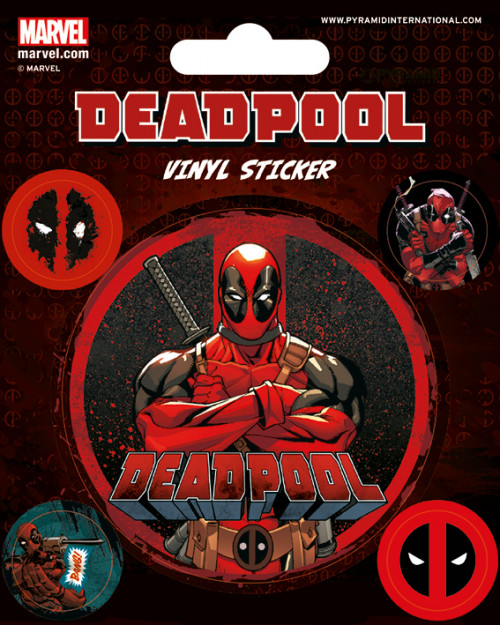 Pack de 5 Stickers Deadpool