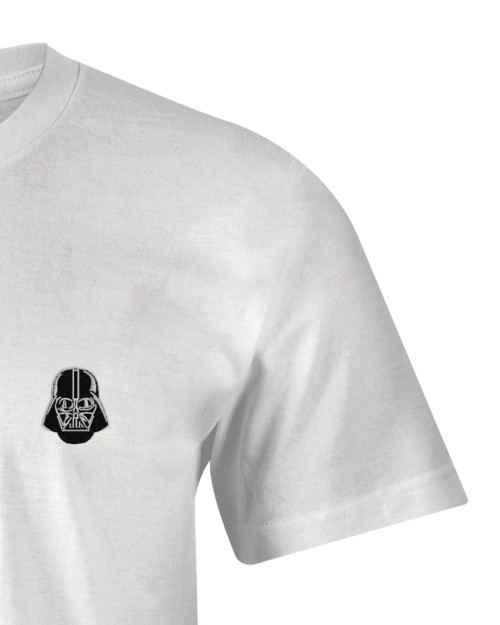 T-Shirt Star Wars blanc VADER noir brodé