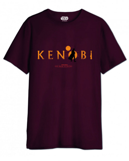 T-Shirt Star Wars Kenobi bordeaux